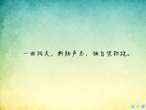 唯美有意境古诗句子带图片 写入心间的伤感诗句1